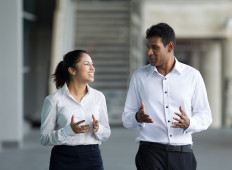 Office Staff Walking